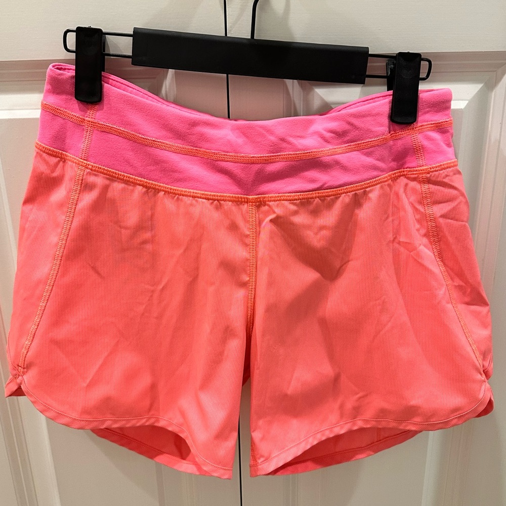 Coral/Pink Ivivva Girls Athletic Shorts Size 14